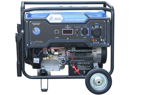 Бензогенератор TSS SGG 5000EHNA однофазный - [5 кВт / 220V] эл. старт, выход ATS для АВР