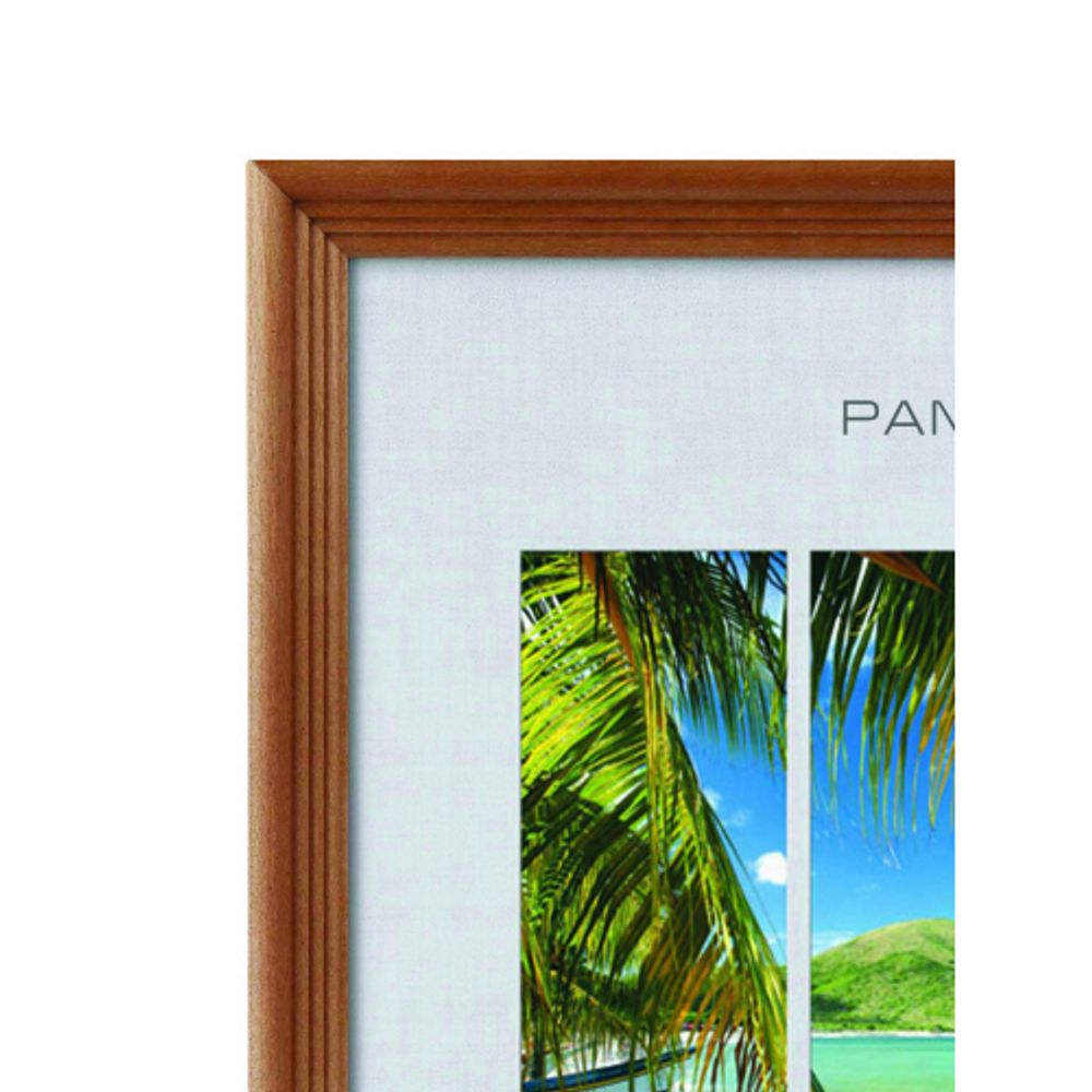 Фоторамка Image Art С18 20х20 деревянная из сосны, цвет орех, вставка-прозрачный пластик | Image Art