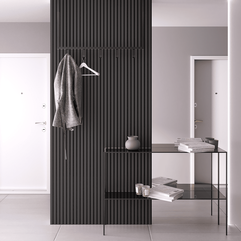 Панель Стеновая Акустическая Comfort (Комфорт), Делюкс, Black Lead (Блэк Лид), 2780х600х9 мм