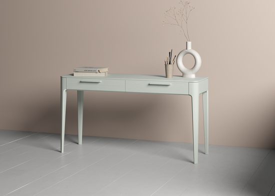 Консоль Type oak 2 ящика ширина 140 см (белый)