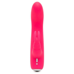 Розовый вибратор-кролик Rechargeable Mini Rabbit Vibrator - 15,2 см. (Цвет: розовый)
