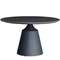 Стол Yoda Black, Ø130 см, черный керамогранит
