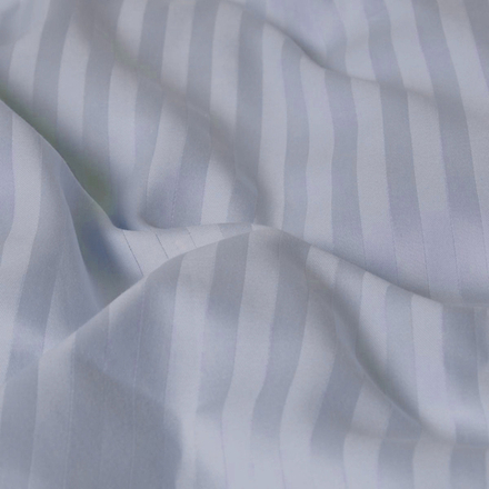 Комплект постельного белья Сатин страйп (Деним, 100% хлопок, 135 гр/м2)