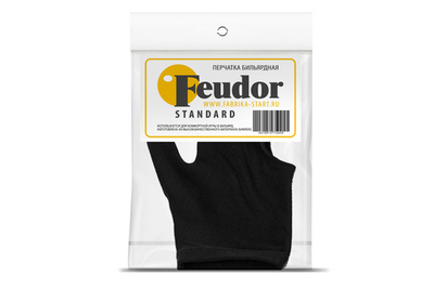Перчатка-бильярдная Feudor Standard black M/L