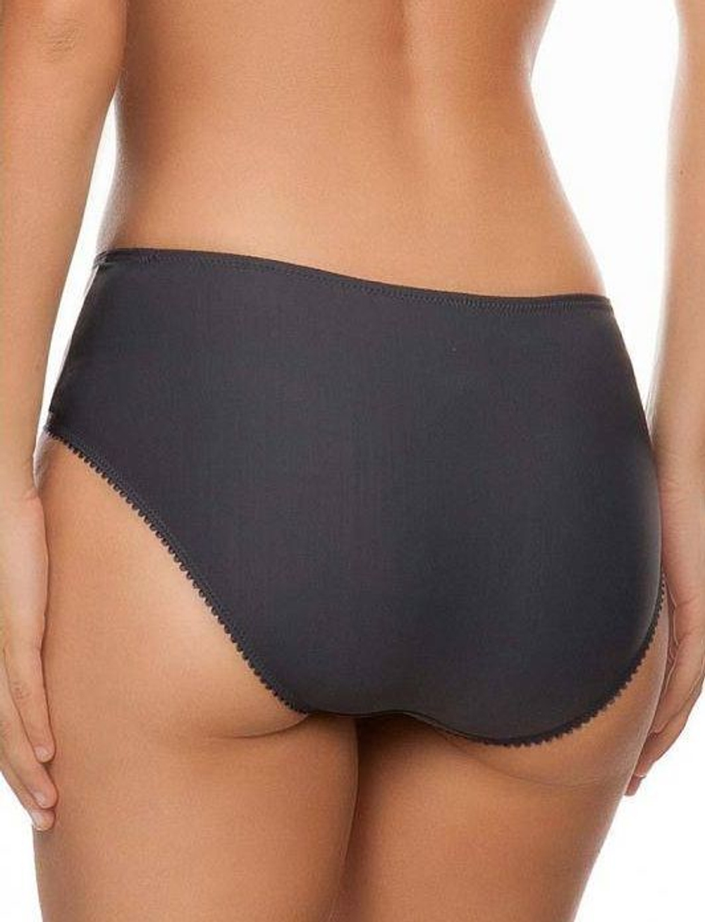 Трусы-макси Carolyne с ажуром (Размер: 52) (Цвет: темно-серый)