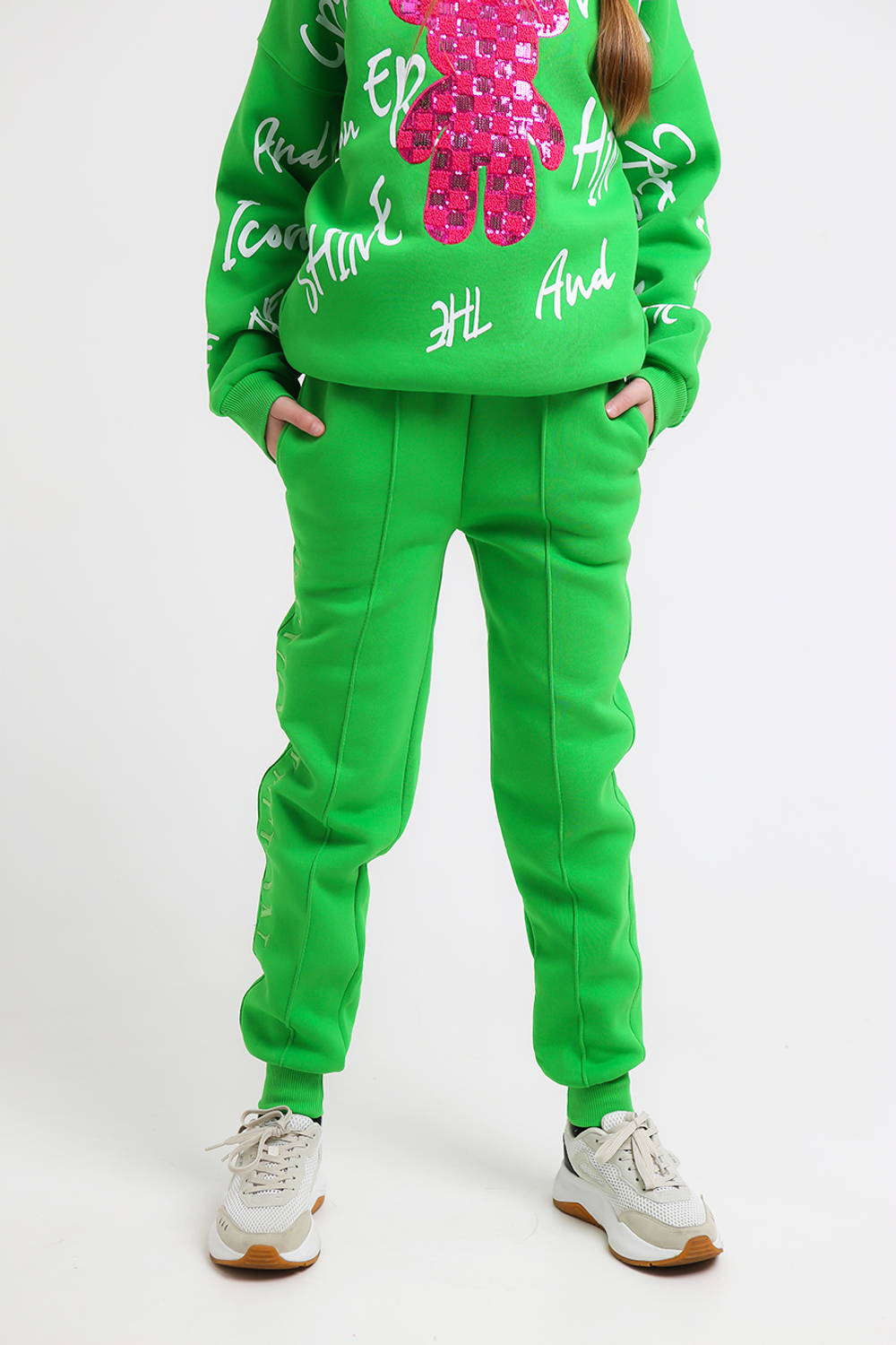 Брюки трикотаж. кэжл. с начесом д/д Beneti (T) 6300