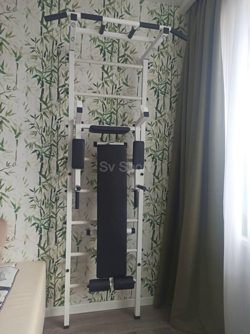 Монтаж шведской стенки Sv Sport в бетонные, кирпичные стены