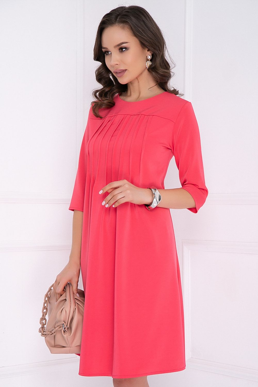 ПЛАТЬЕ МИНОЛЬ (КОРАЛЛ) Bellovera (Акция)