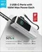 Высокоскоростное портативное зарядное устройство Anker Zolo 25000 mAh, 165W (With 3 cable Type-C) - Silver