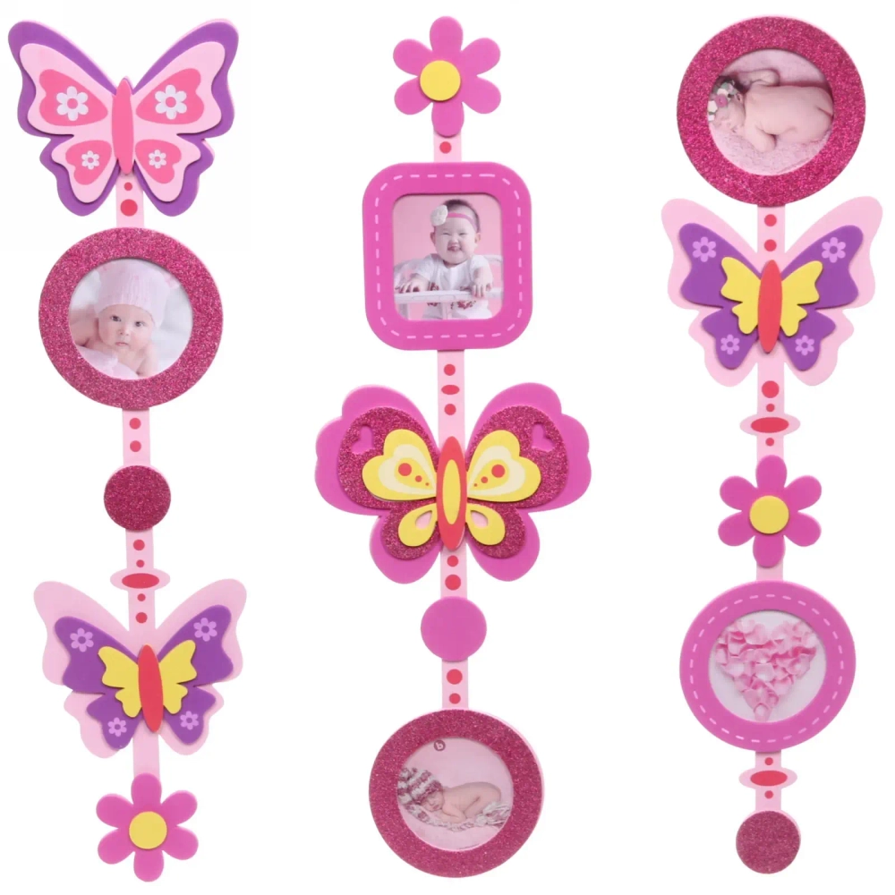 Наклейка-фоторамка 50*70см «Бабочки» на 5 фото EK-EVG1004