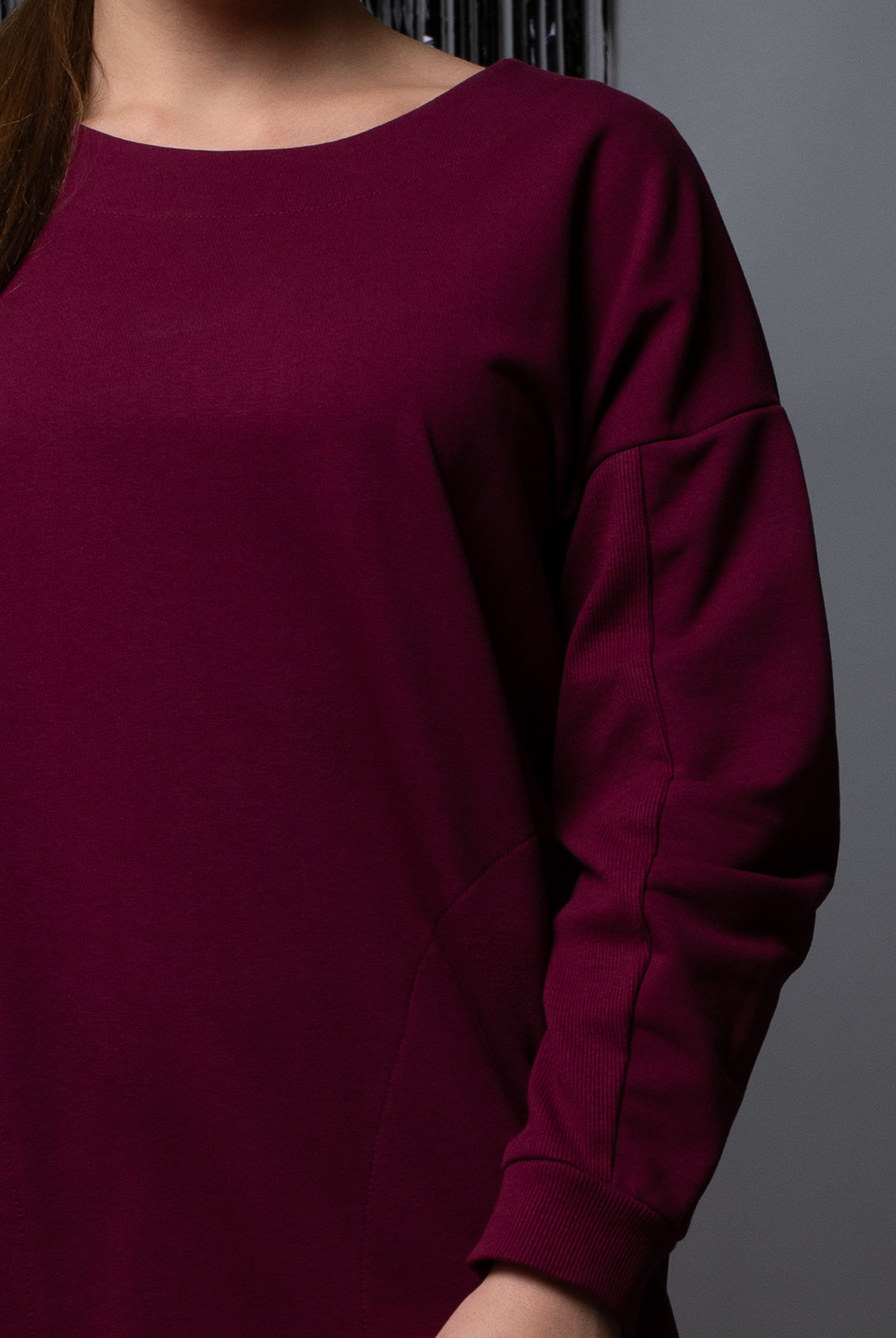 Платье женское 3496АП, бордовый #58Бор053496АП