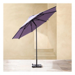 Зонт пляжный профессиональный Ø2.5 м Theumbrela Semsiye Evi Kiwi Clips, серебристый, бордовый