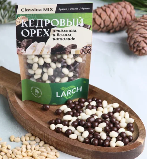 Ядро кедрового ореха МИКС (темное и белое) КЛАССИКА / 50 г / дой-пак / LARCH