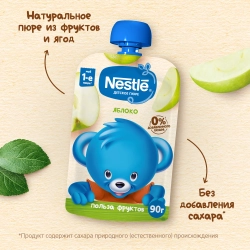 Nestle пауч пюре из яблок 90г с 4 месяцев