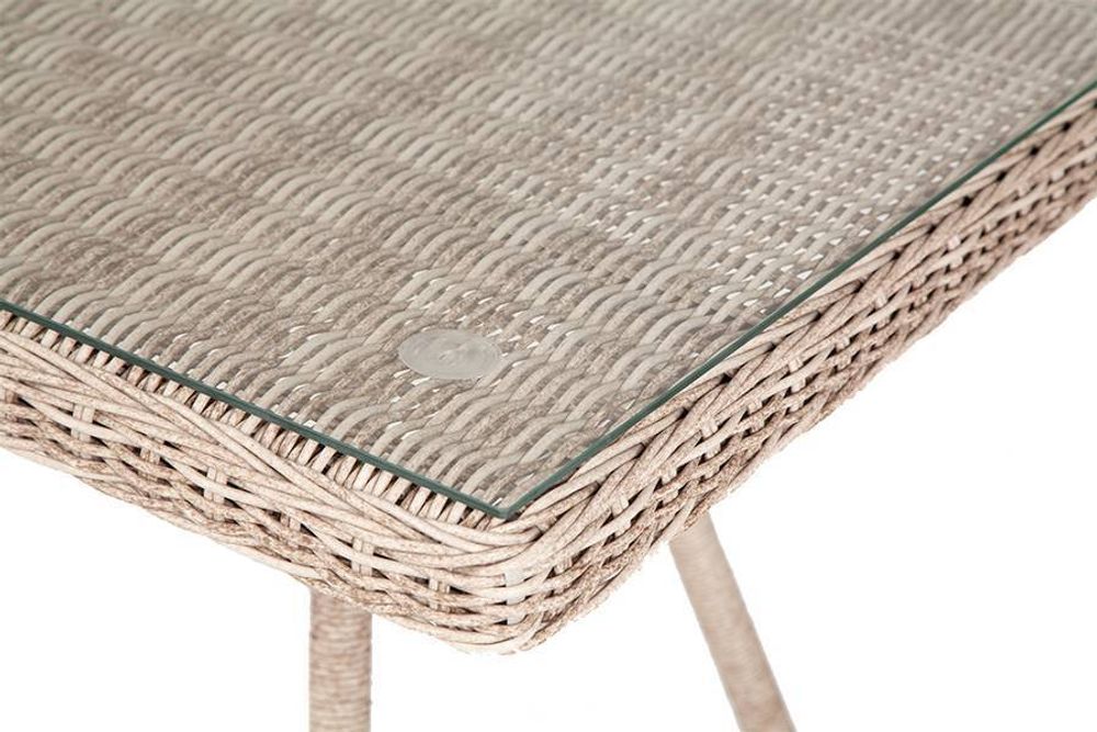 "Айриш" стол плетеный из искусственного ротанга, цвет бежевый