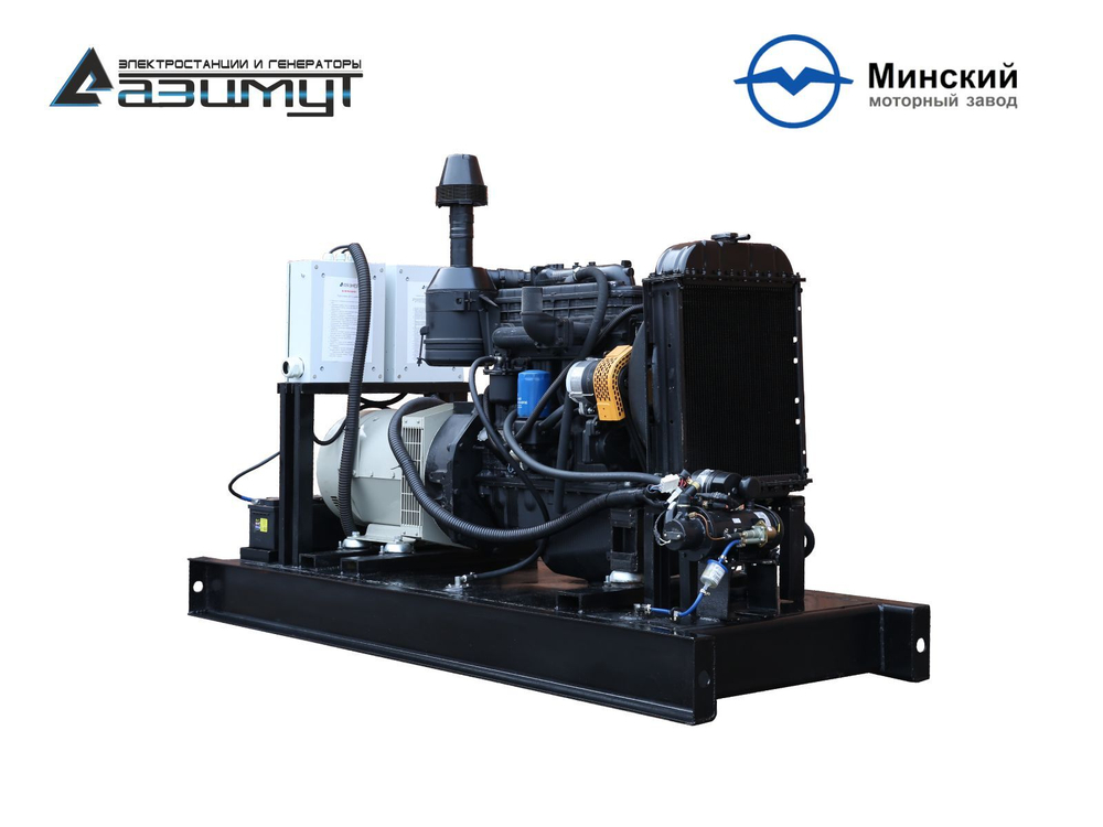 Дизельный генератор Азимут АД-30С-Т400-2РМ1 ММЗ с автозапуском
