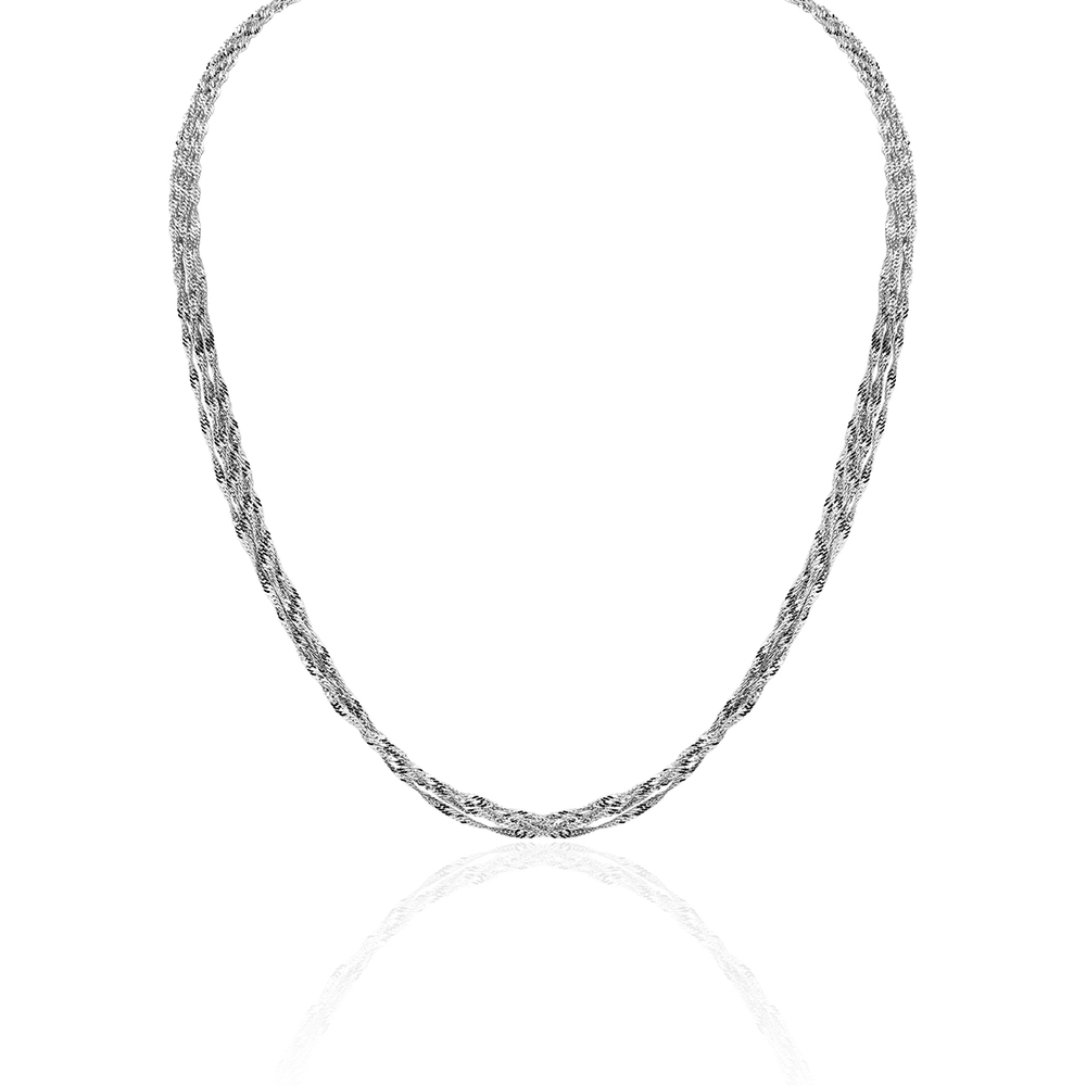 Колье из белого золота 585 пробы JA-L-1Л721134