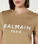 Футболка Balmain - бежевый(BF1EF005 BB02)