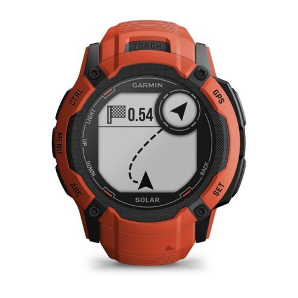 Смарт-часы Garmin INSTINCT 2X Solar красный, 010-02805-01