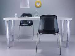 Стул Allegra прозрачный черный