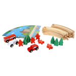 Развивающая игрушка Деревянная дорога 25 эл, коробка C-41884