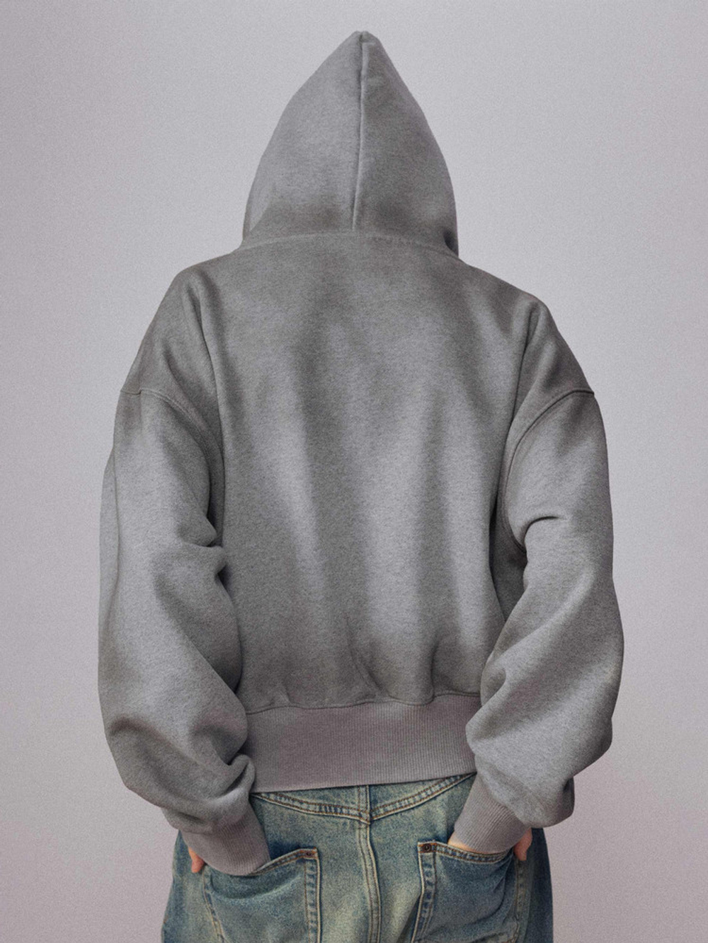 Худи женский Nothomme Monterest vintage washed irregular tie-dye fleece-lined split hoodie