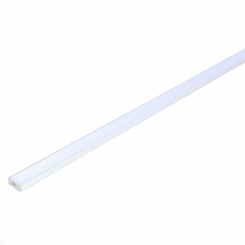 ST017.129.08 Накладной алюминиевый профиль с рассеивателем(к-т: 2 загл.+4 креп.Скобы) ST-Luce Алюминий анодированный