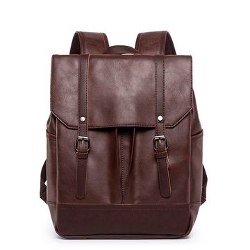 Рюкзак из экокожи Сувон. Темно-коричневый