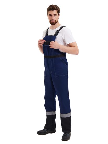 Костюм "Система" (куртка, полукомбинезон) т.синий/черный