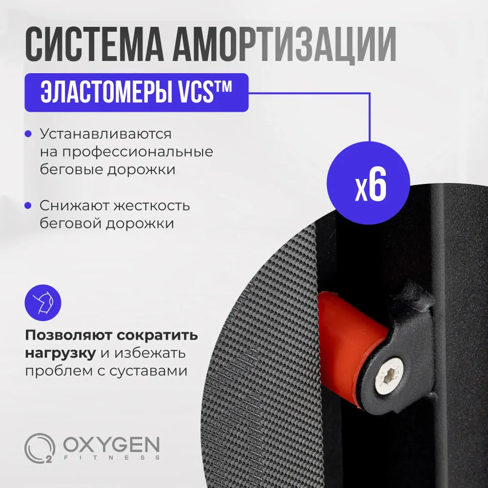 Беговая дорожка домашняя OXYGEN FITNESS M-CONCEPT SPORT (WHITE)