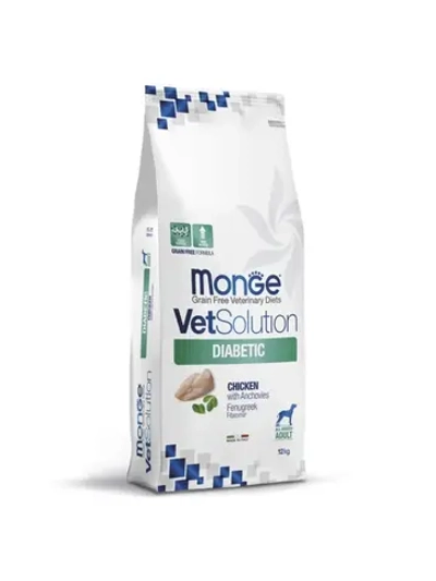 Диетический корм Monge VetSolution Dog Diabetic(Монж Диабетик) для собак при сахарном диабете 12 кг