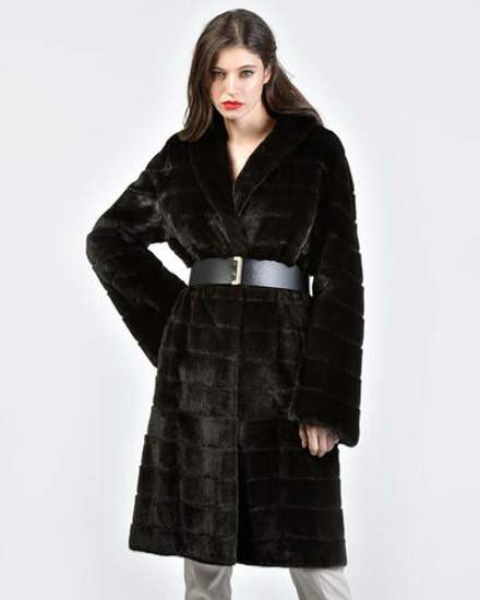 Шуба из меха норки