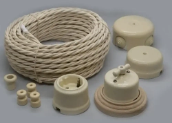 Ретро провод, витой кабель Retrika 3x2.5 ГОСТ, слоновая кость, 20м RP-32506-20, проводка