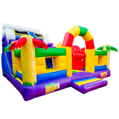 Коммерческий батут "Белый клык 2", размер 6*5*4 м