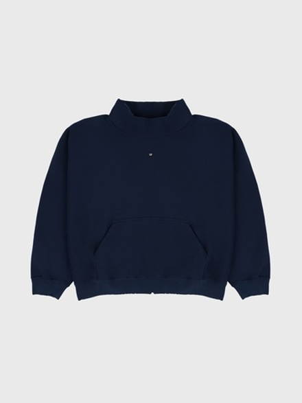 Свитшот Yeezy Gap Engineered by Balenciaga Unreleased High Neck Fleece Dark Blue