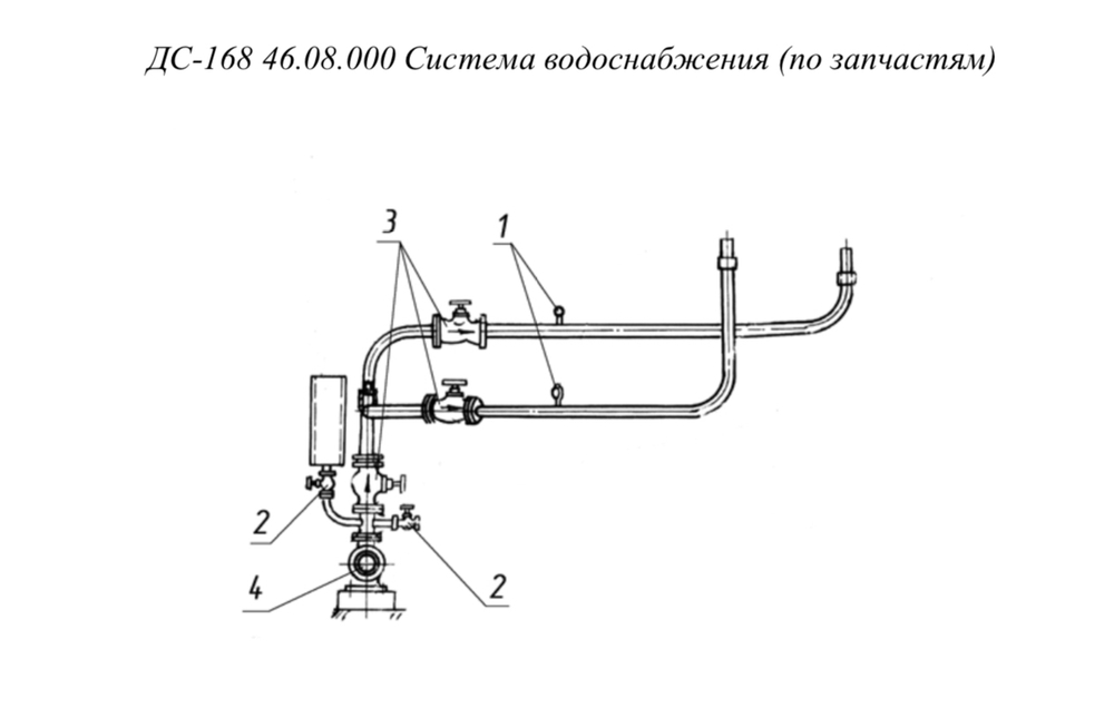 ДС-168 46.08.000 Система водоснабжения
