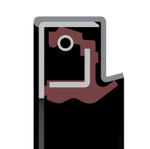 Кассетное уплотнение УК-40 (160x196x17) NBR/Сталь