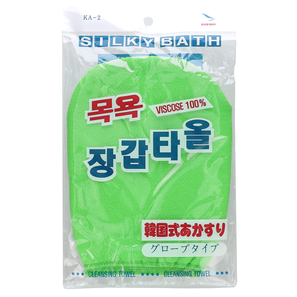 Goldsangsa, отшелушивающая перчатка-салфетка, зеленый, 1 шт.