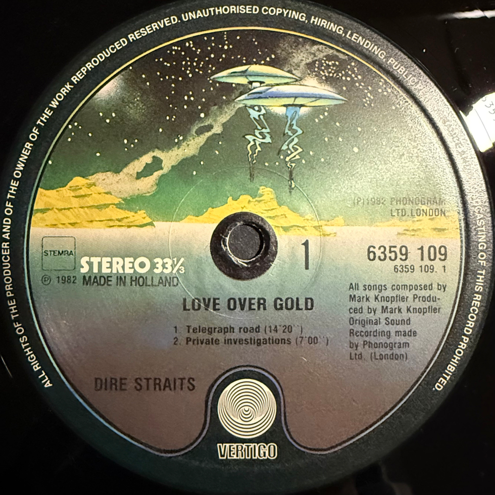 Dire Straits - Love Over Gold (Голландия 1982г.)