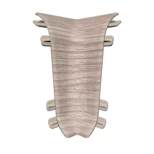 Угол внутренний для плинтуса 55 мм "Идеал Классик" 215 Дуб снежный