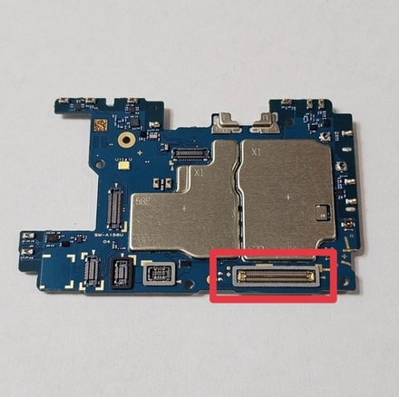 Samsung Galaxy A15 4G (SM-A155F) / A15 5G (SM-A156B) - FPC коннектор межплатного шлейфа (на плату)