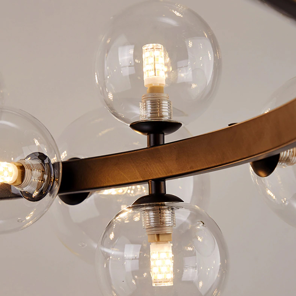 Люстра 771120 black/clear