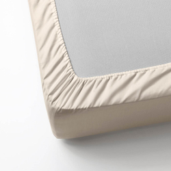 IKEA DVALA  (ИКЕА ДВАЛА)  -  Простыня на резинке, бежевая, 90x200 см