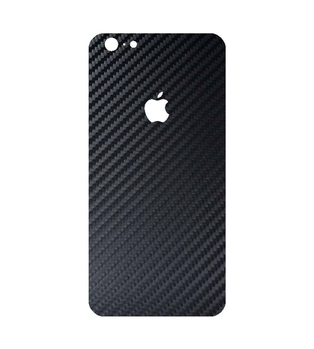 Карбоновая защитная пленка Rock на заднюю панель iPhone 6 с лого