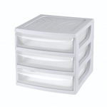 Органайзер, формат а6, 3 ящика, 175х186х214 мм (светло-серый)