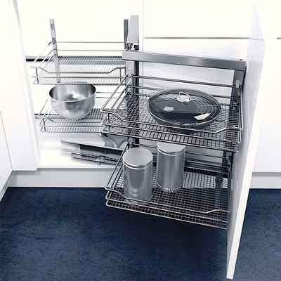 Vauth-Sagel Волшебный уголок SAPHIR, выдвижной фасад 450-600 мм, правый, хром