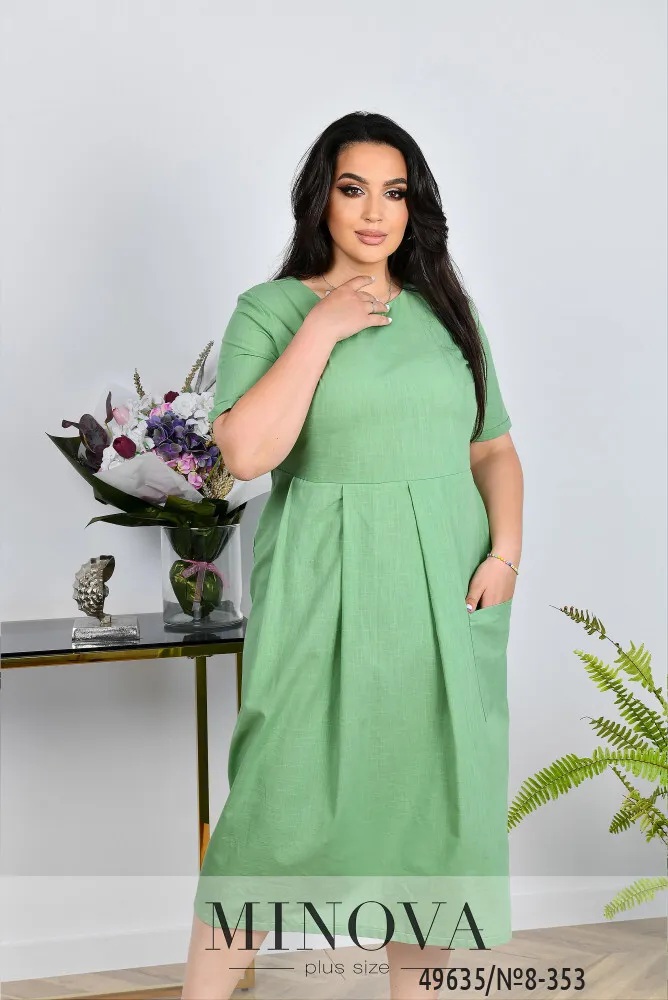 Платье 8-353-оливка Minova