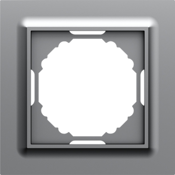 Рамка 1-я,  Wave матовый серый,  серия A07