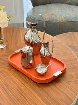 Поднос Giobagnara Puccini Chrome/Mango, 49 x 36.5 см