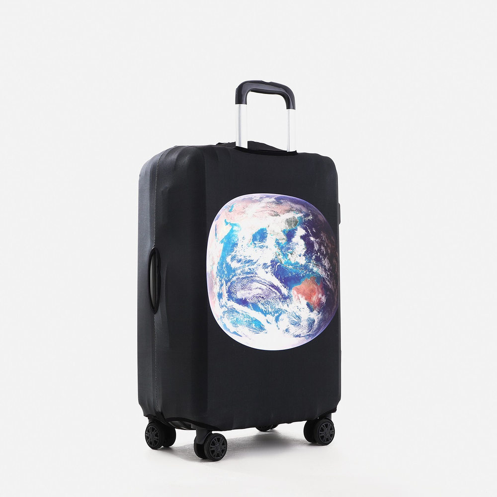 Чехол на чемодан 24", цвет чёрный, 9436409